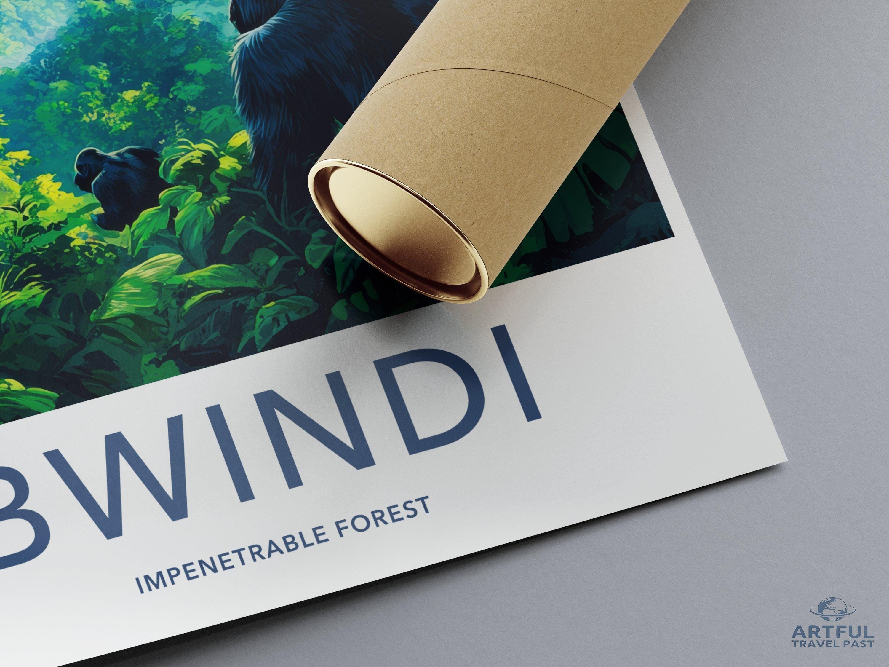 Bwindi National Park Poster | Uganda Wall Art