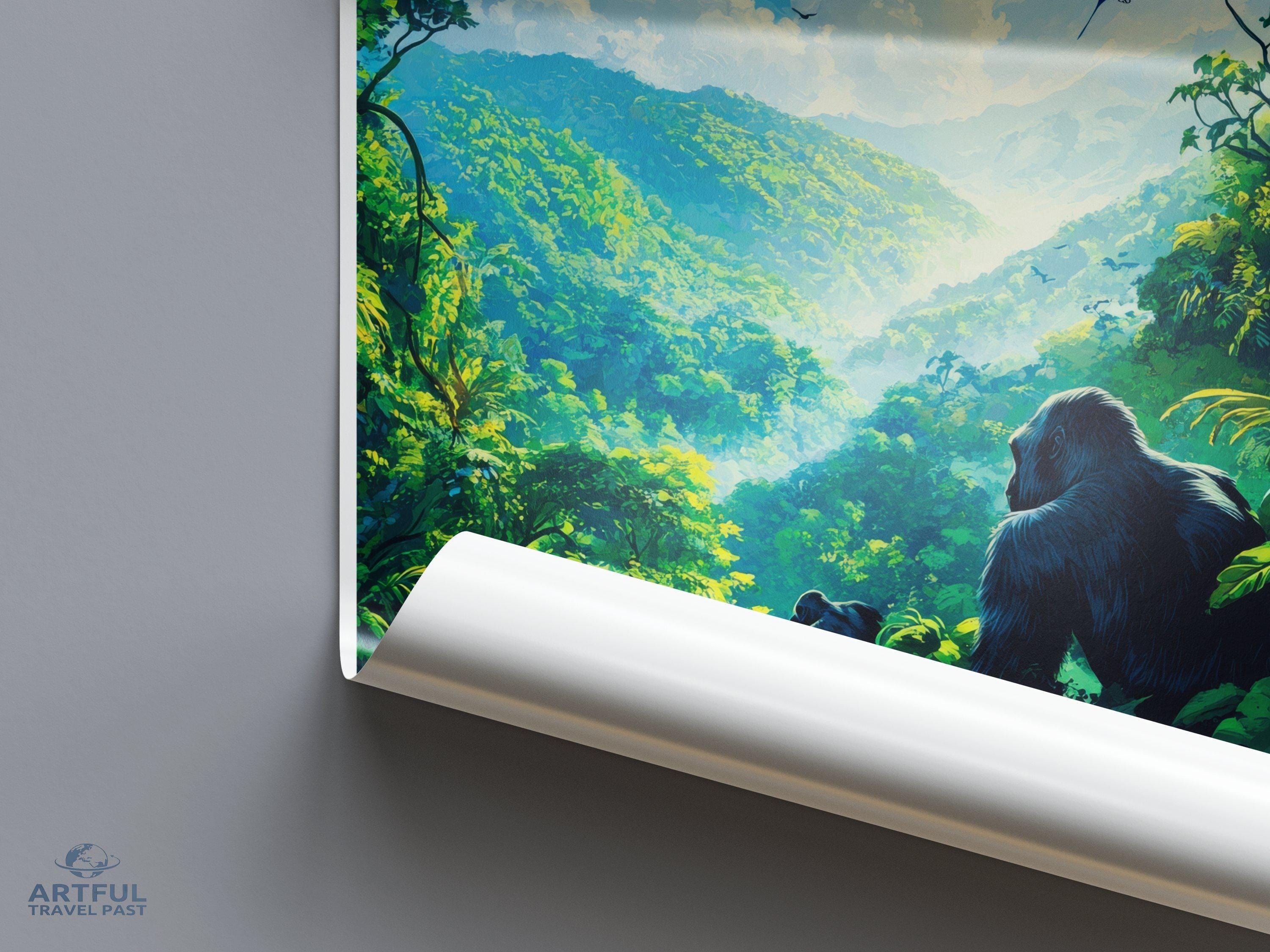 Bwindi National Park Poster | Uganda Wall Art