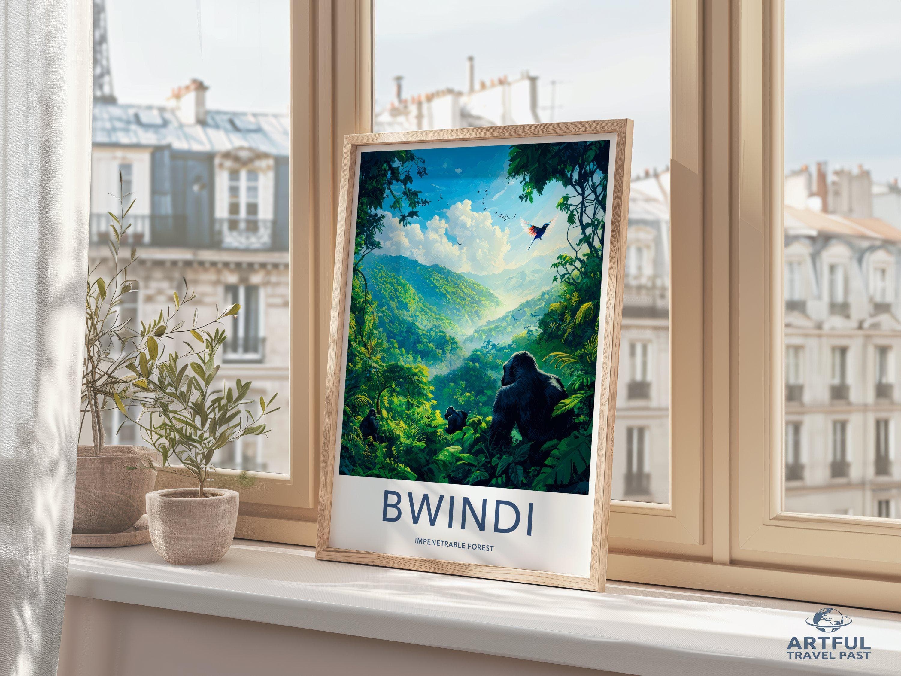 Bwindi National Park Poster | Uganda Wall Art