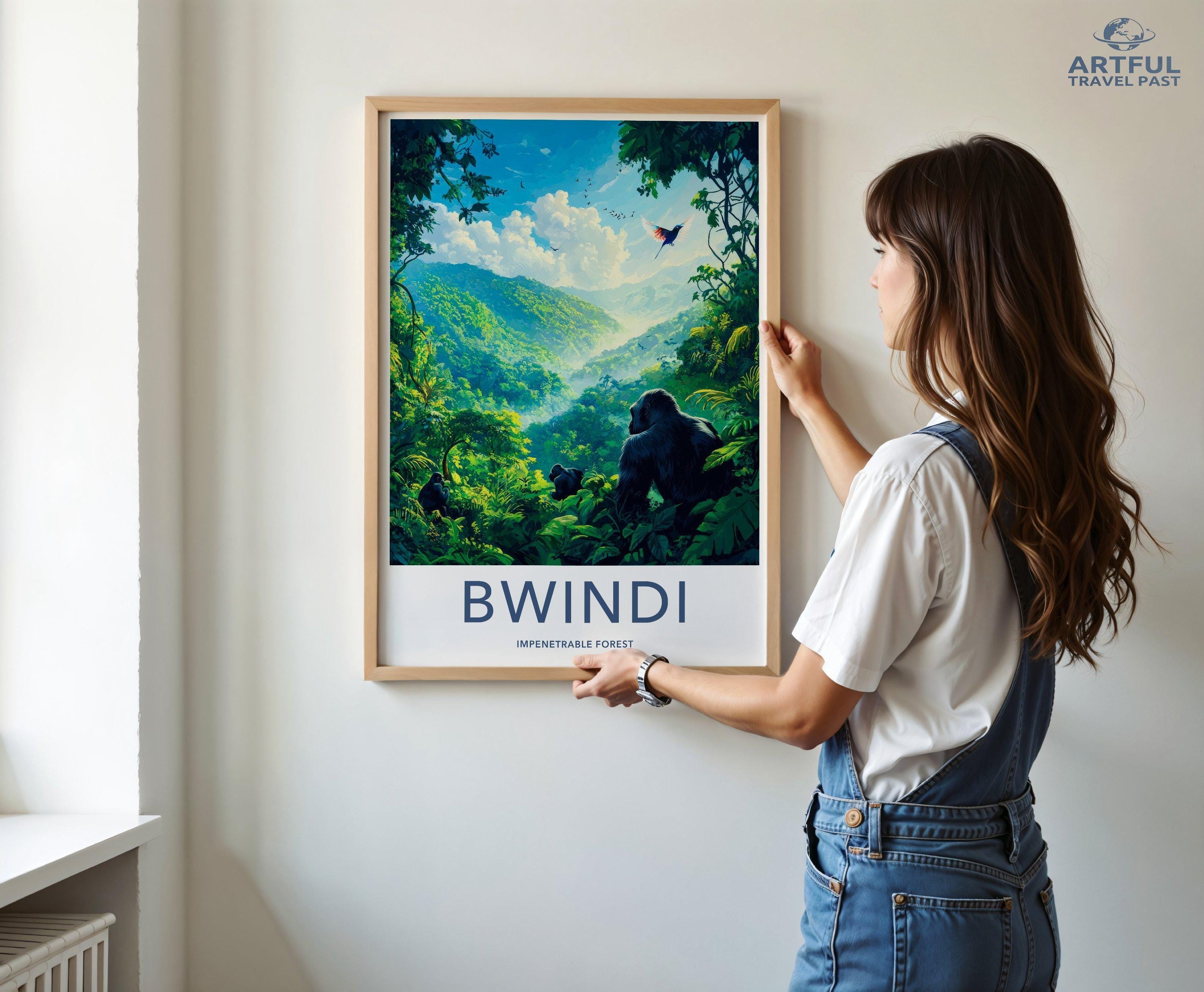 Bwindi National Park Poster | Uganda Wall Art