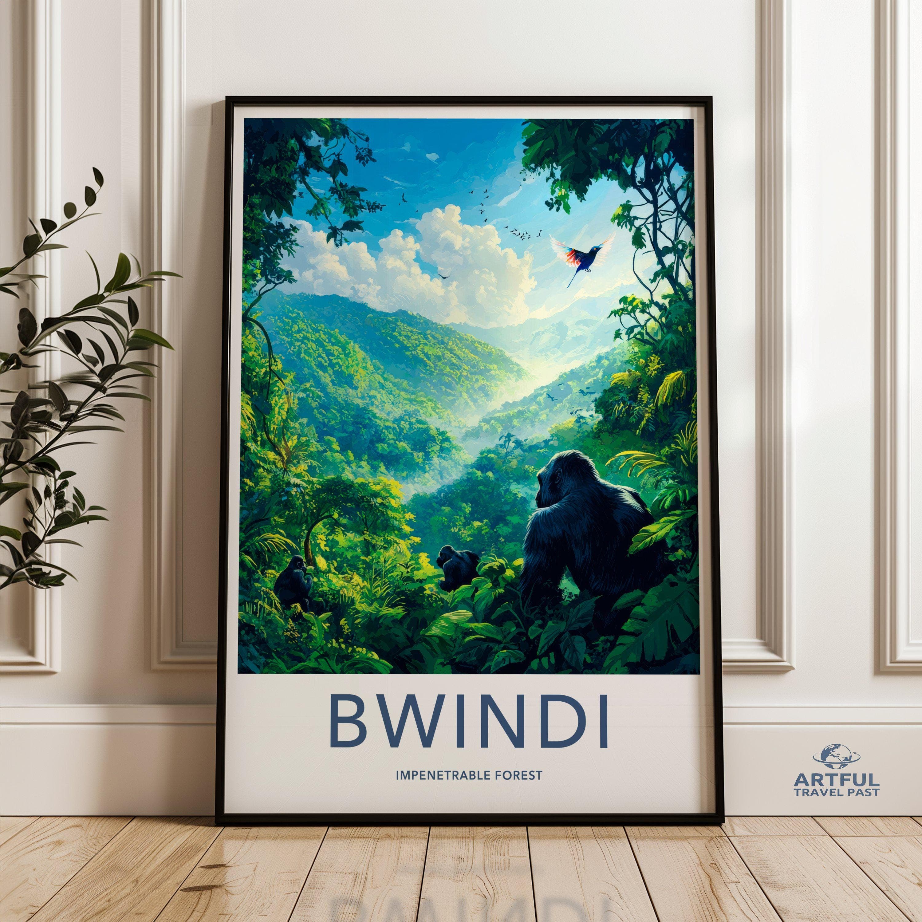 Bwindi National Park Poster | Uganda Wall Art