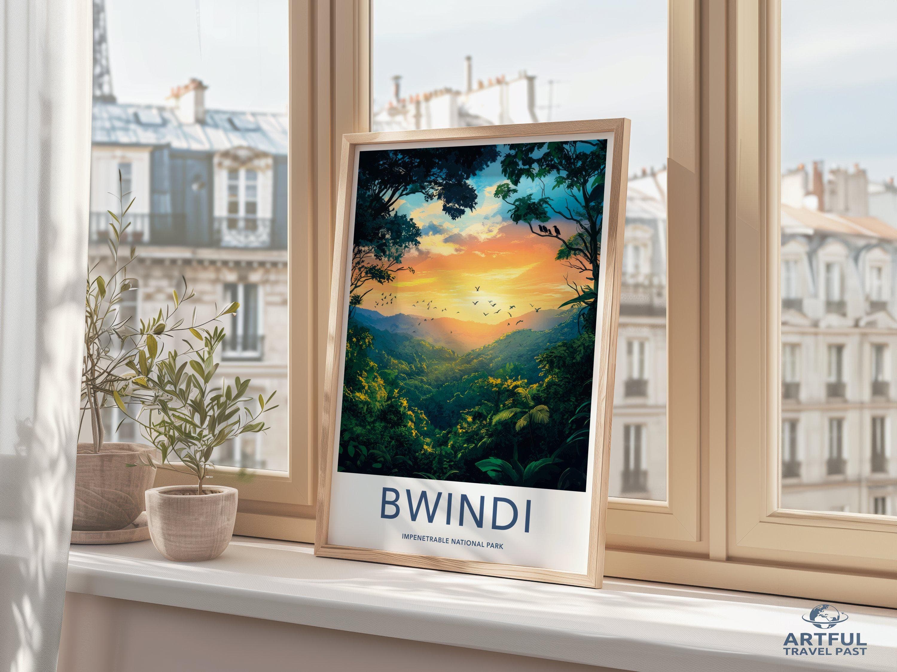 Bwindi National Park Poster | Uganda Wall Art