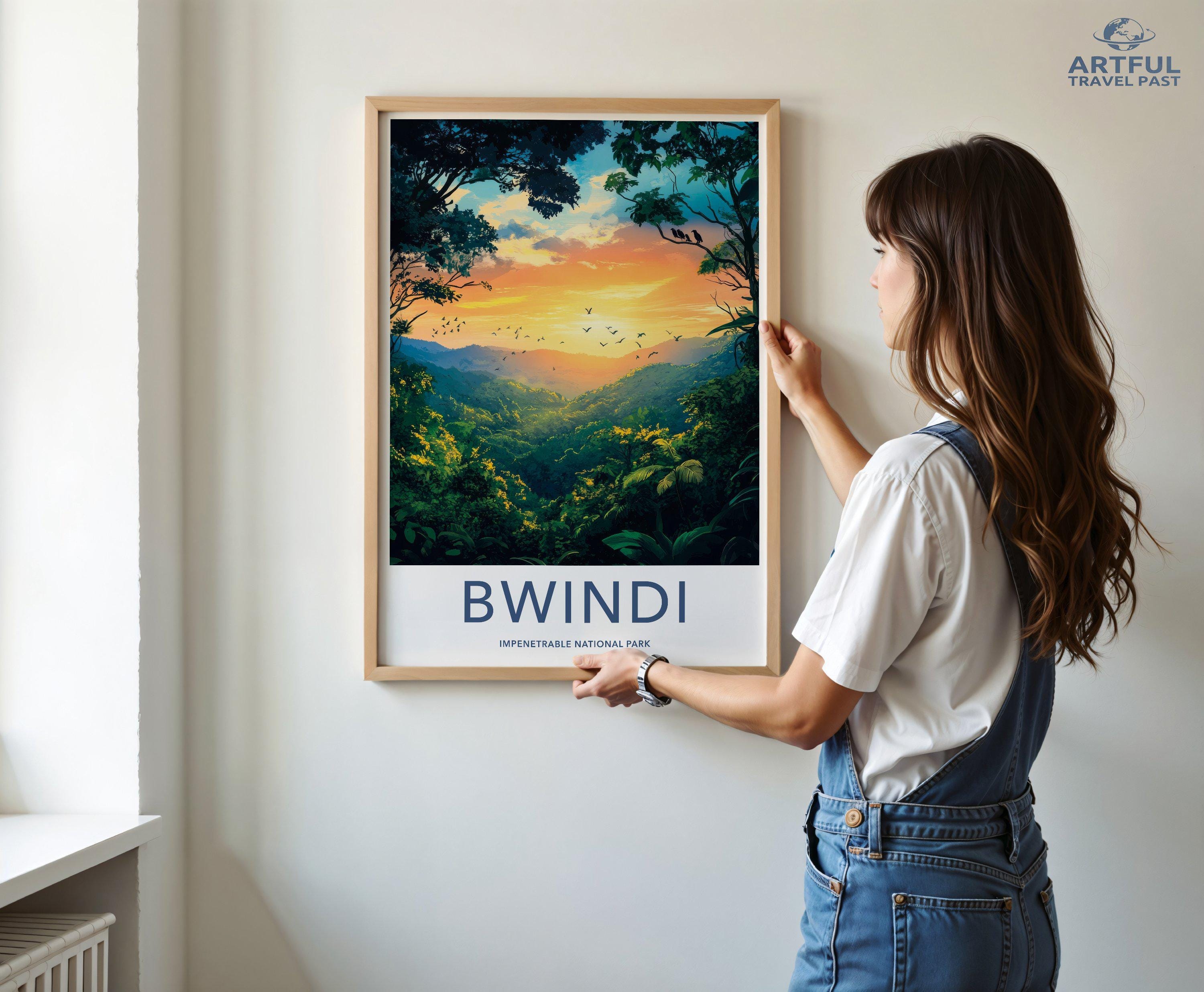 Bwindi National Park Poster | Uganda Wall Art