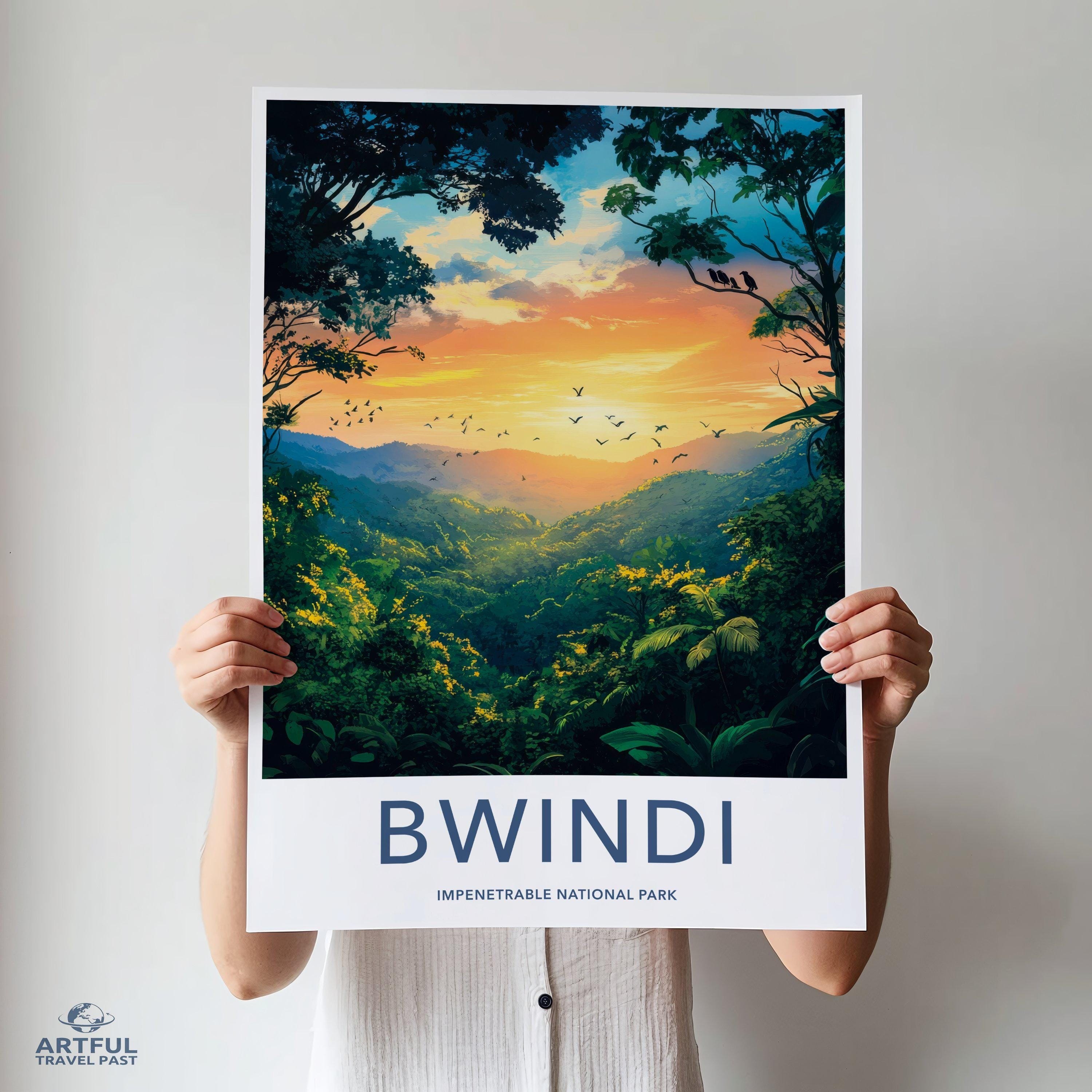 Bwindi National Park Poster | Uganda Wall Art