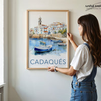 Cadaqués Poster | Spain Wall Art | Europe Decor