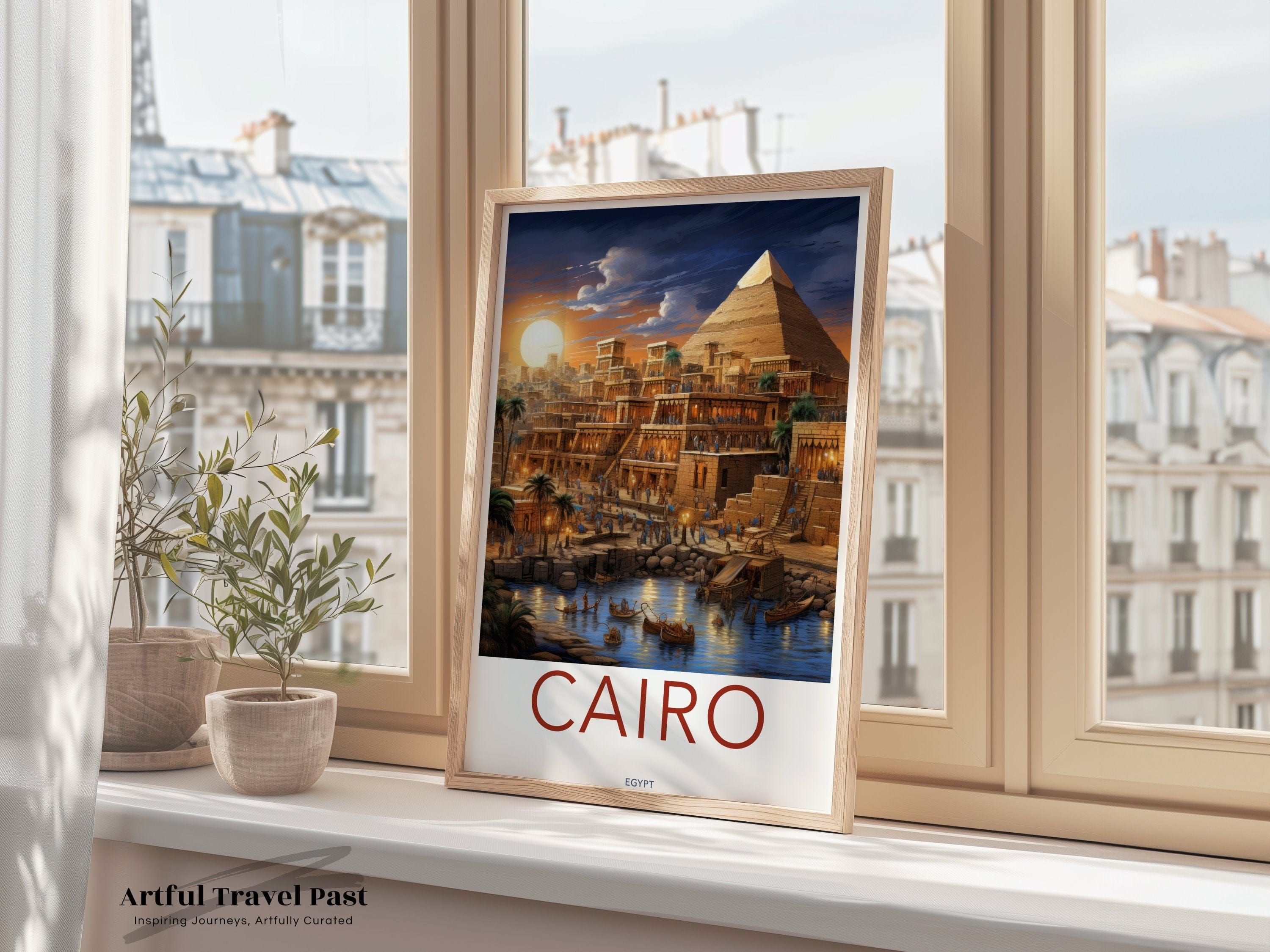 Cairo Poster | Egypt Wall Art | Africa Decor