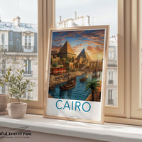 Cairo Poster | Egypt Wall Art | Africa Decor