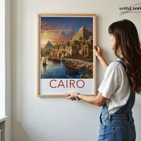 Cairo Poster | Egypt Wall Art | Middle East Decor