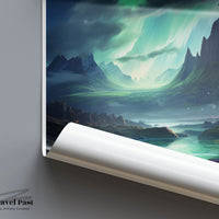 Caithness Poster | Northern Lights | Scotland Wall Art