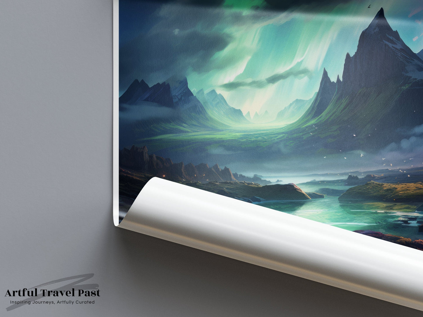 Caithness Poster | Northern Lights | Scotland Wall Art