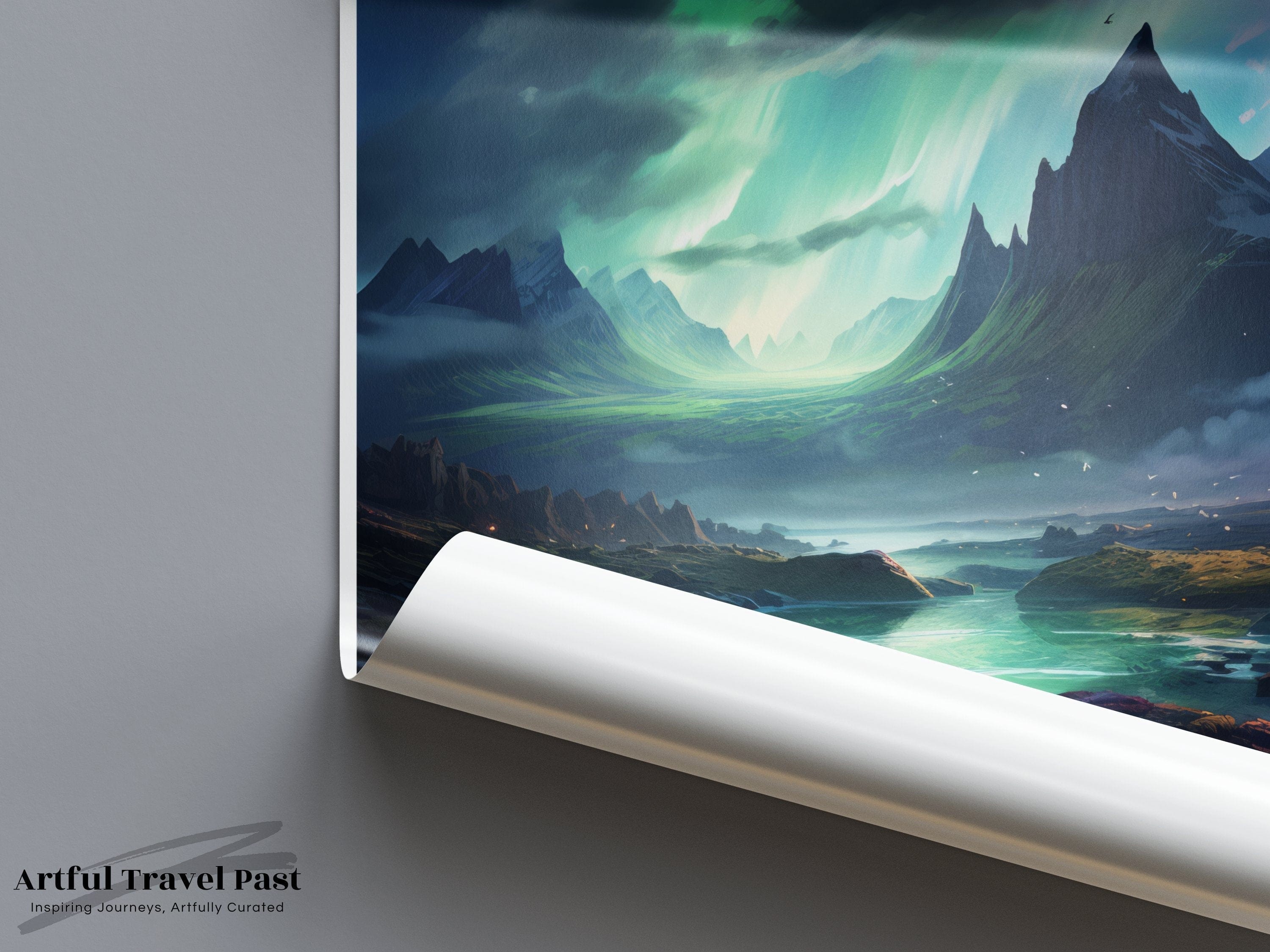 Caithness Poster | Northern Lights | Scotland Wall Art