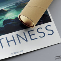 Caithness Poster | Northern Lights | Scotland Wall Art