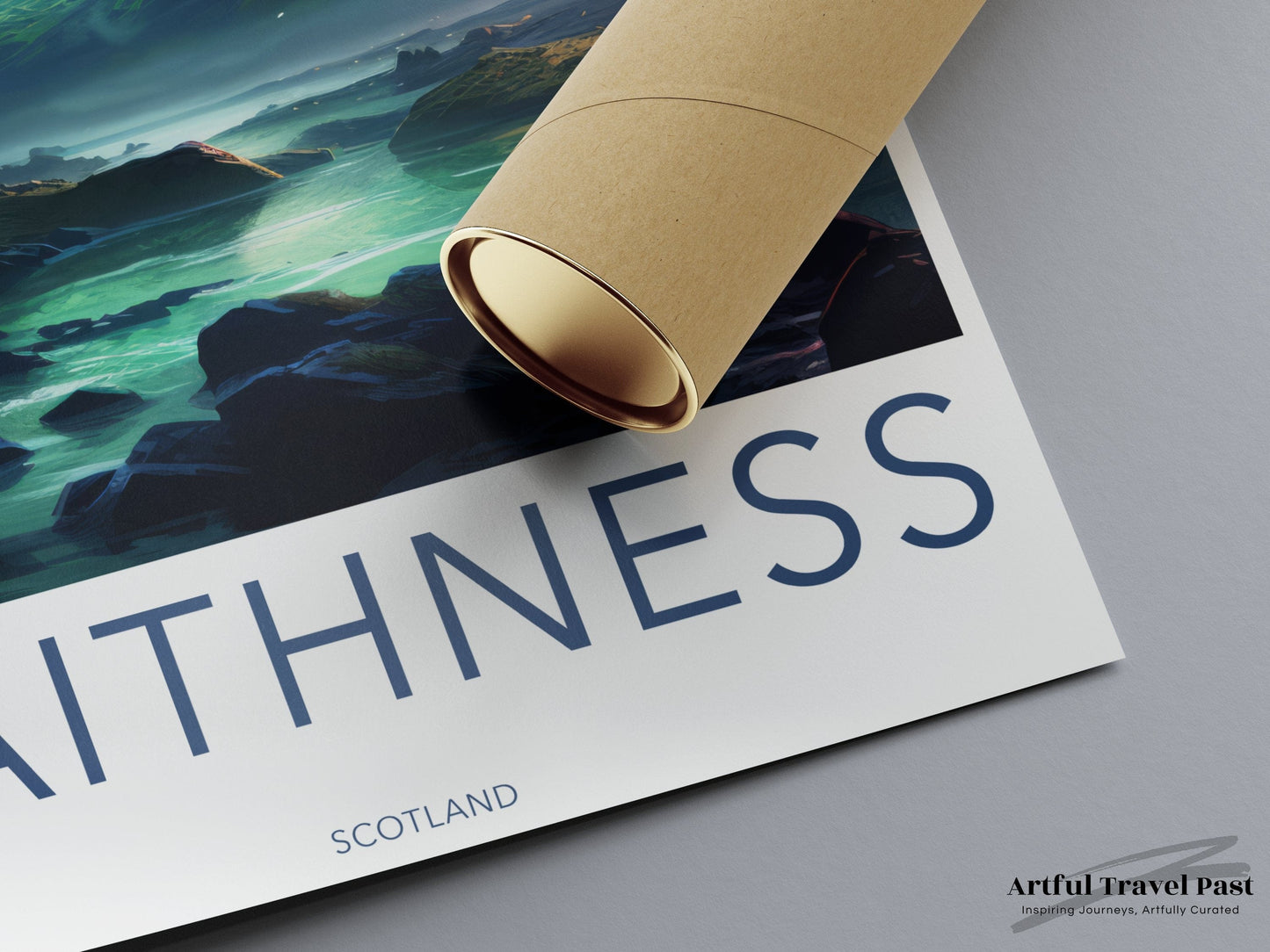 Caithness Poster | Northern Lights | Scotland Wall Art