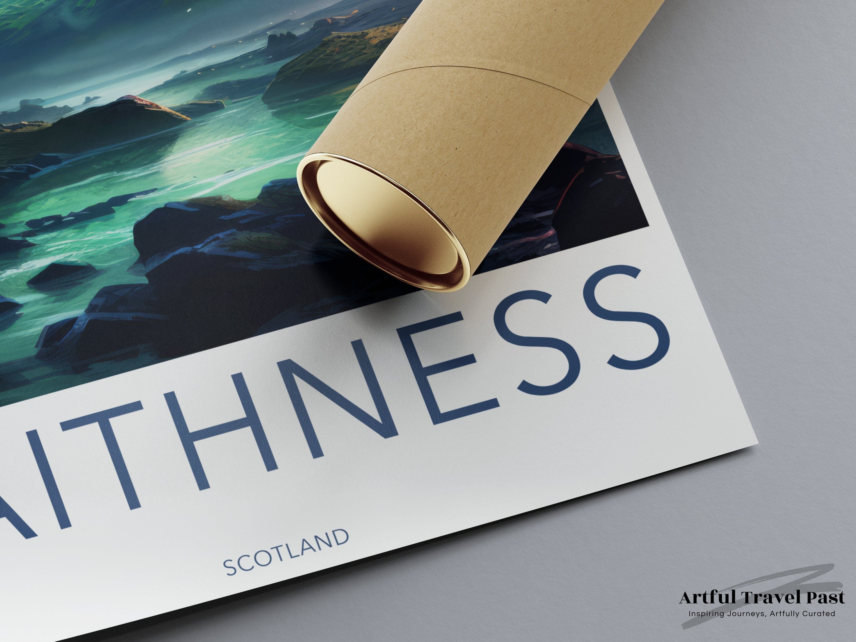 Caithness Poster | Northern Lights | Scotland Wall Art