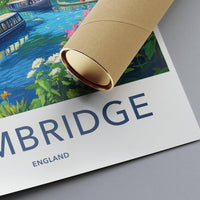 Cambridge Poster - England Wall Art