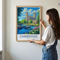 Cambridge Poster - England Wall Art