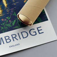 Cambridge Poster - England Wall Art