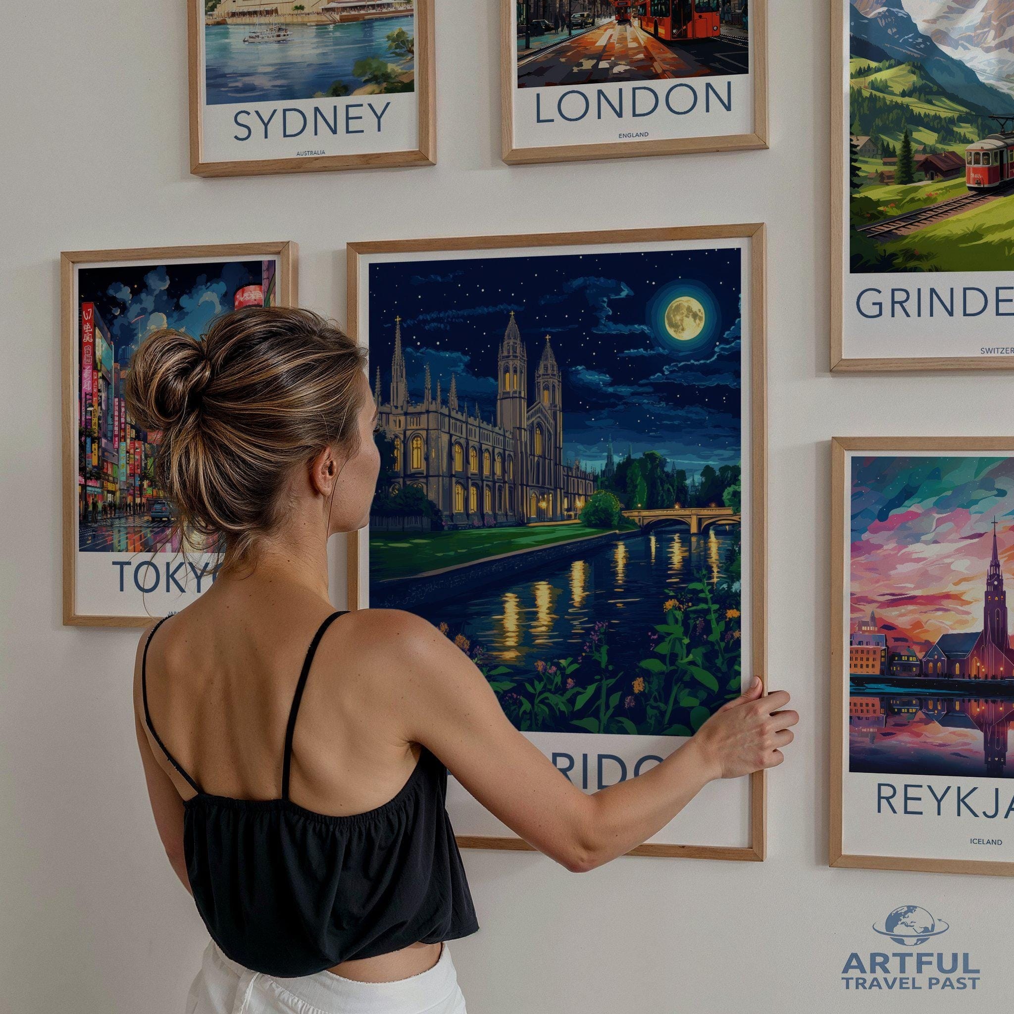 Cambridge Poster - England Wall Art