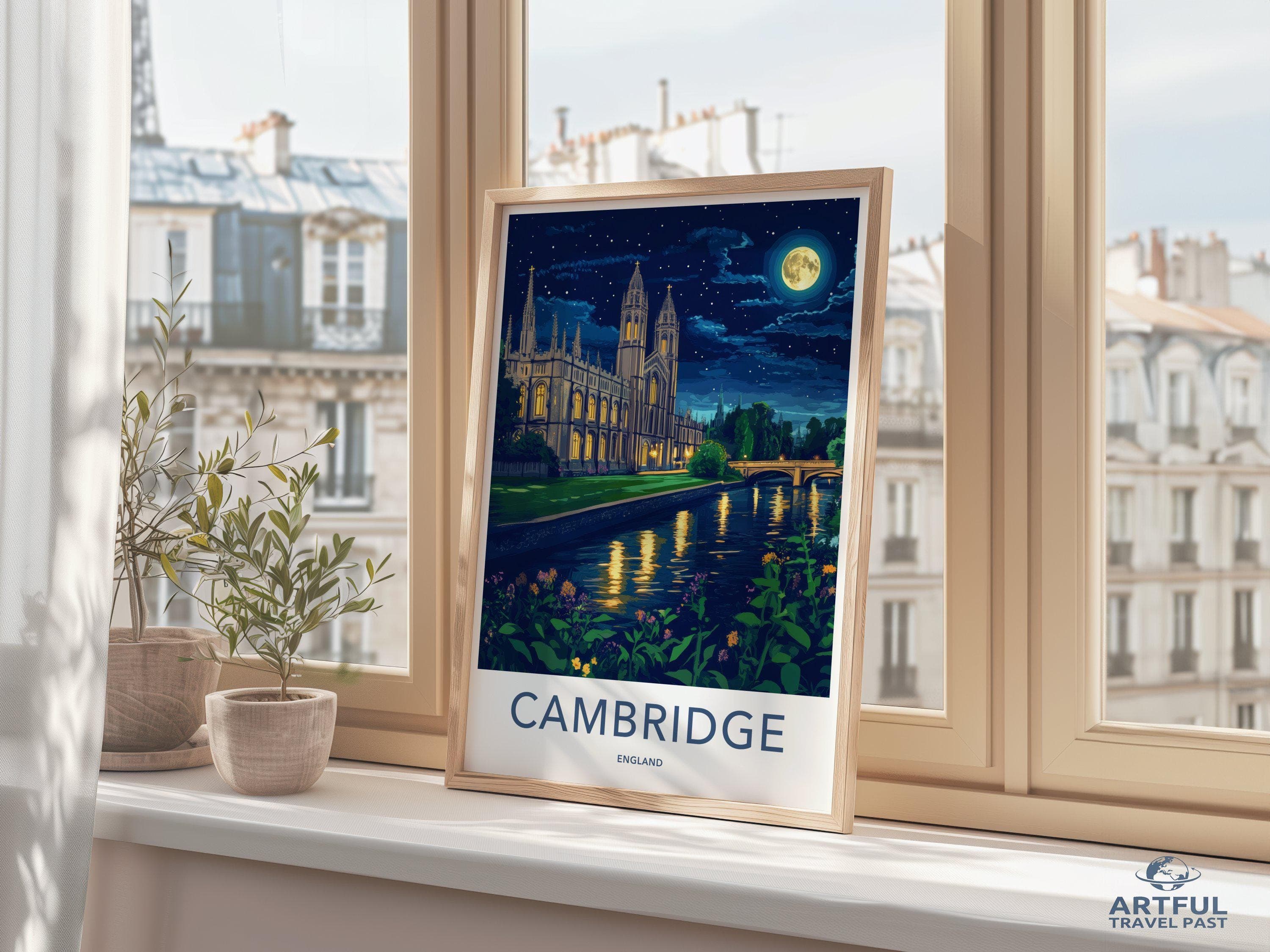 Cambridge Poster - England Wall Art