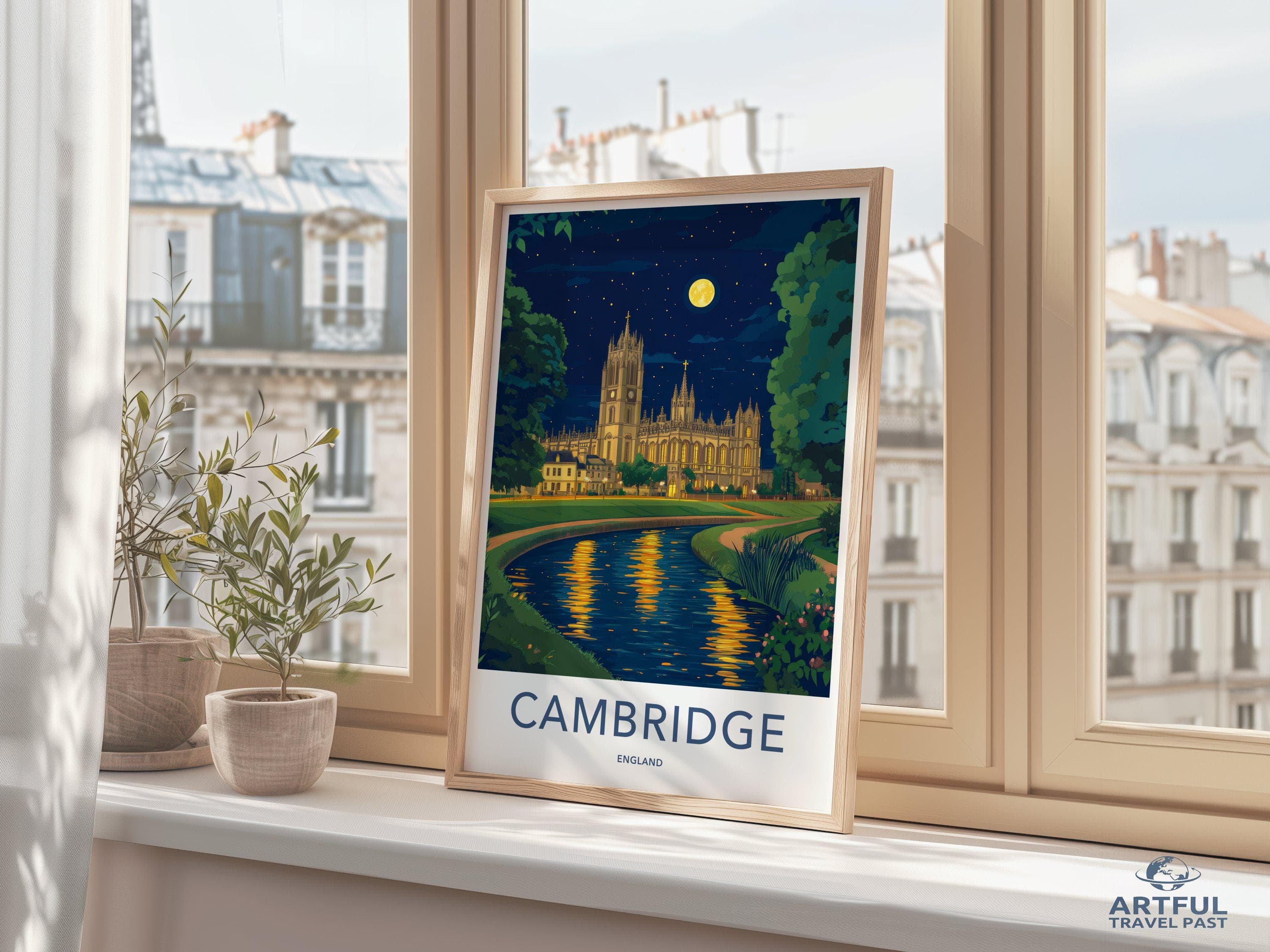 Cambridge Poster - England Wall Art