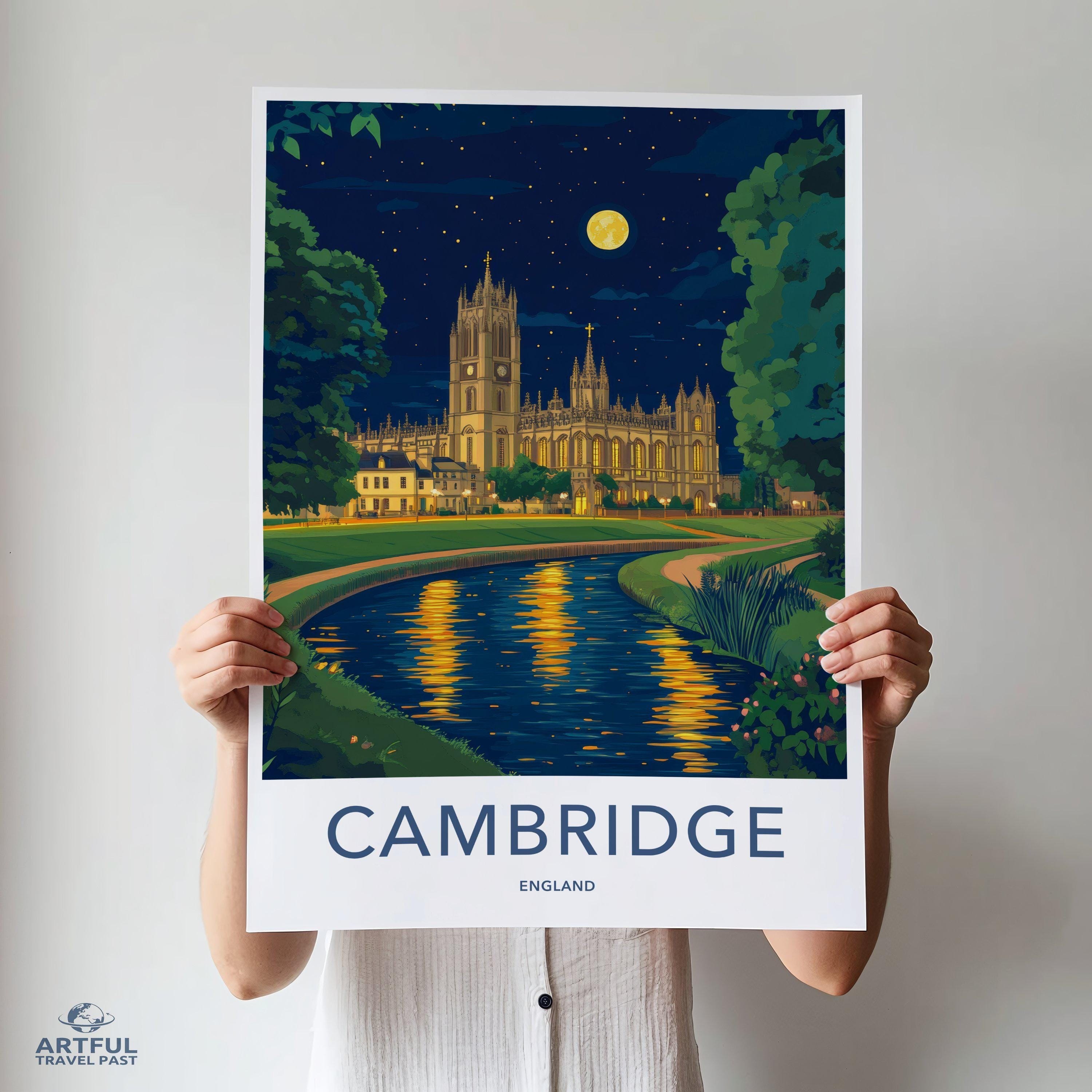 Cambridge Poster - England Wall Art