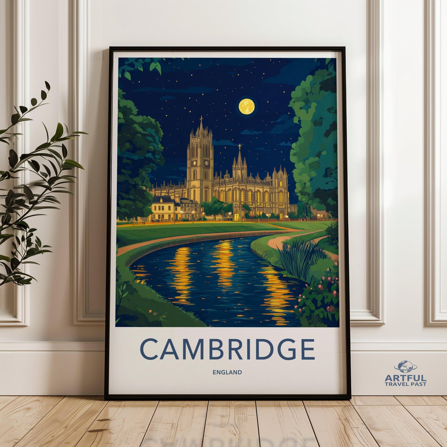 Cambridge Poster - England Wall Art