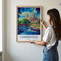 Cambridge Poster - England Wall Art