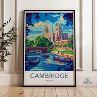 Cambridge Poster - England Wall Art
