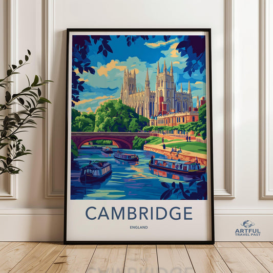 Cambridge Poster - England Wall Art