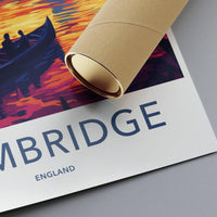 Cambridge Poster | England Wall Art | UK Decor