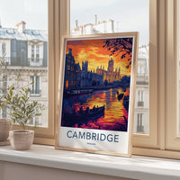 Cambridge Poster | England Wall Art | UK Decor