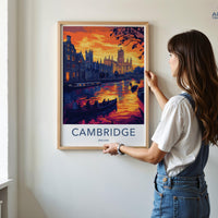 Cambridge Poster | England Wall Art | UK Decor