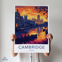 Cambridge Poster | England Wall Art | UK Decor