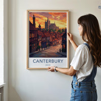 Canterbury Poster - England Wall Art