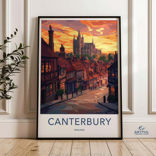 Canterbury Poster - England Wall Art