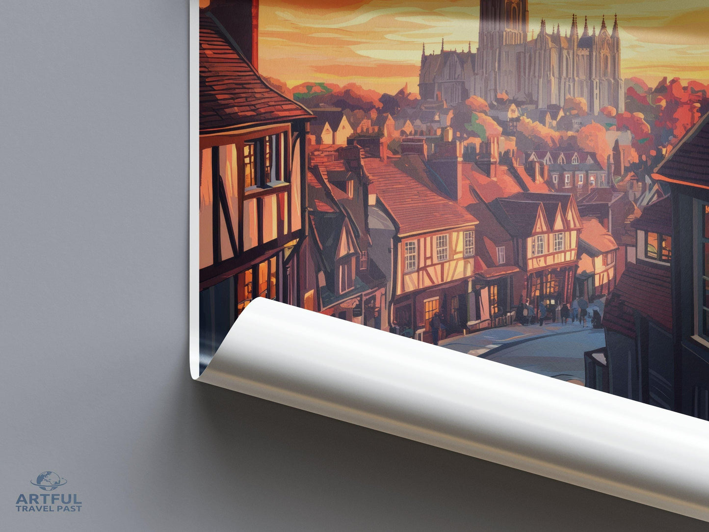 Canterbury Poster - England Wall Art