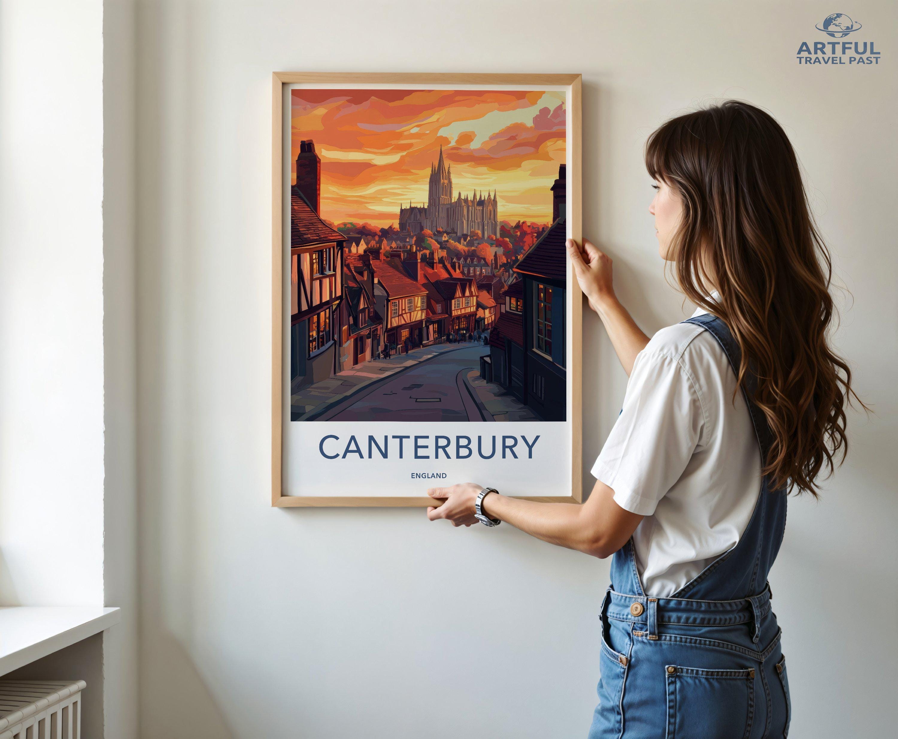 Canterbury Poster - England Wall Art