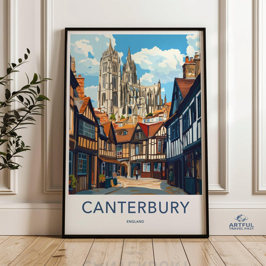 Canterbury Poster - England Wall Art