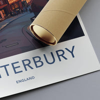Canterbury Poster | England Wall Art | UK Decor