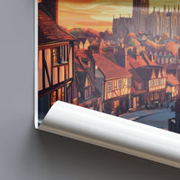 Canterbury Poster | England Wall Art | UK Decor