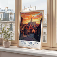Canterbury Poster | England Wall Art | UK Decor