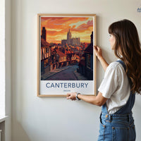 Canterbury Poster | England Wall Art | UK Decor