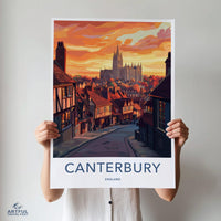 Canterbury Poster | England Wall Art | UK Decor
