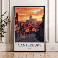 Canterbury Poster | England Wall Art | UK Decor