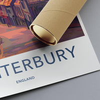 Canterbury Poster | England Wall Art | UK Decor