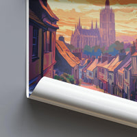 Canterbury Poster | England Wall Art | UK Decor