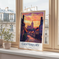 Canterbury Poster | England Wall Art | UK Decor