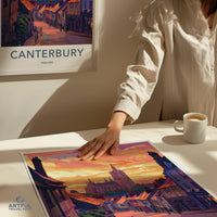 Canterbury Poster | England Wall Art | UK Decor