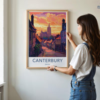 Canterbury Poster | England Wall Art | UK Decor