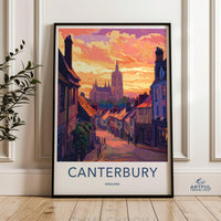 Canterbury Poster | England Wall Art | UK Decor